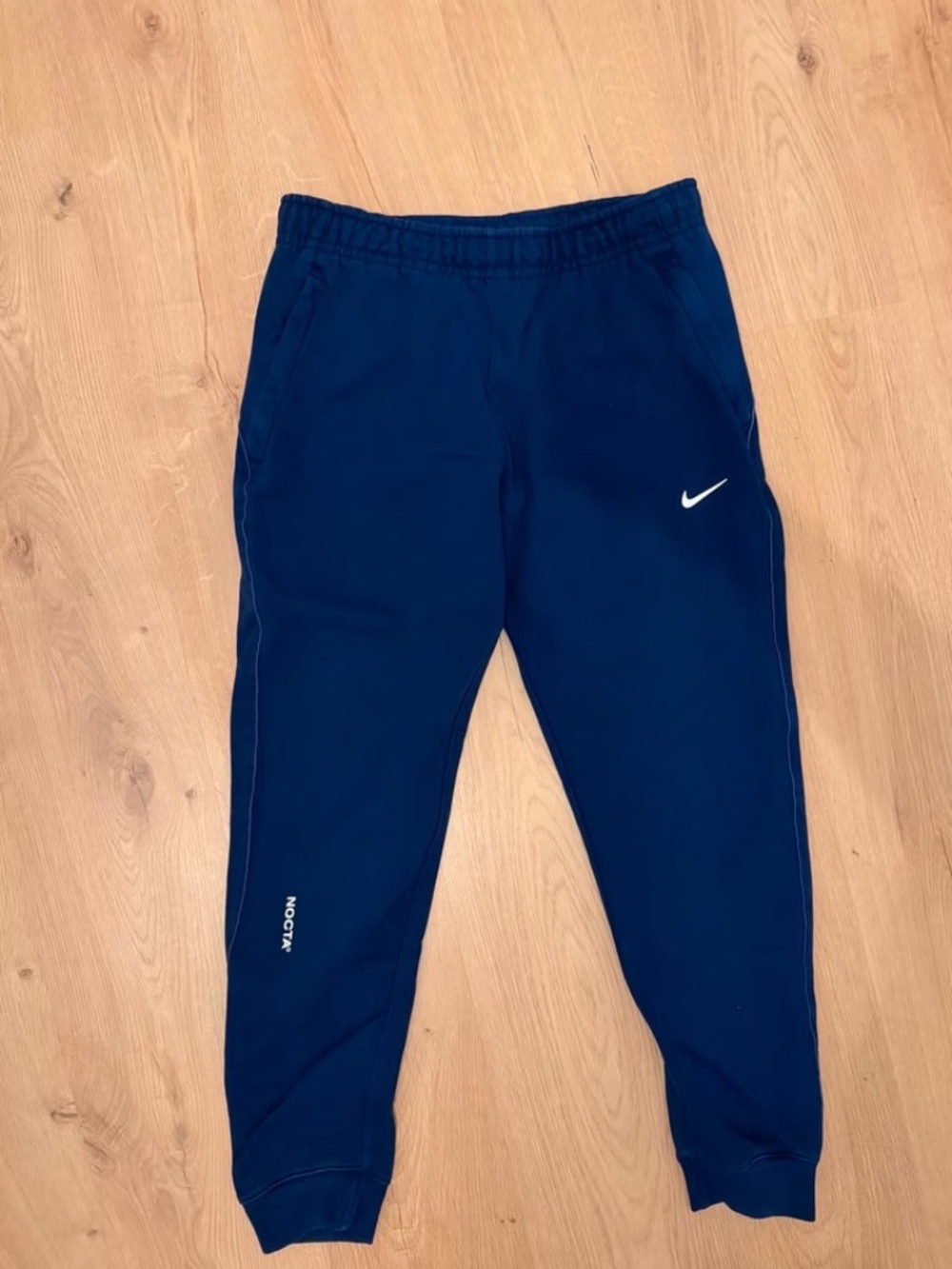Nike NOCTA Fleece Joggers — Navy Blue, Size M